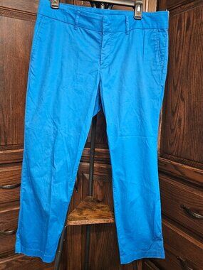 KUT from the Kloth Women’s Size 10 Blue Crop Trousers Pants Straight Leg